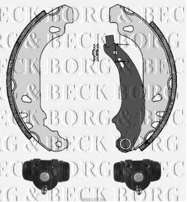 BORG & BECK bbs1023k -  Комплект тормозных колодок